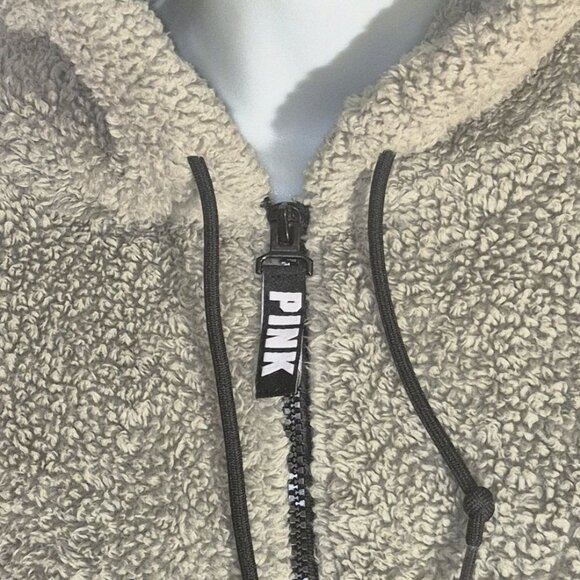 PINK by Victoria's Secret Hooded jacket, zippered bust, pouch pockets, size Med. - Picture 14 of 16